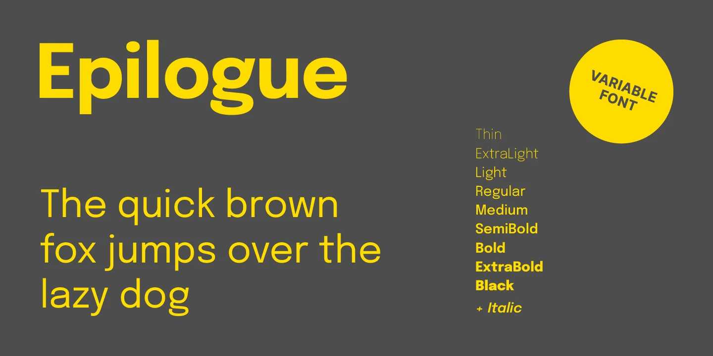 Epilogue Sans Serif Google Fonts oawfeed
