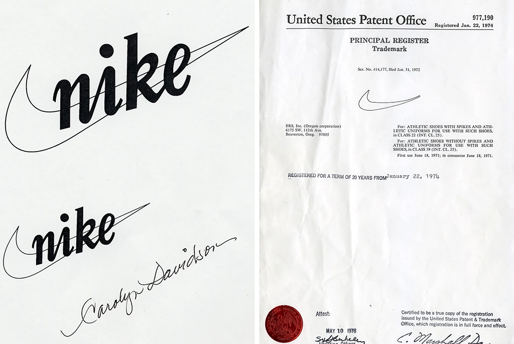 Nike Swoosh Logo Trademark Patent